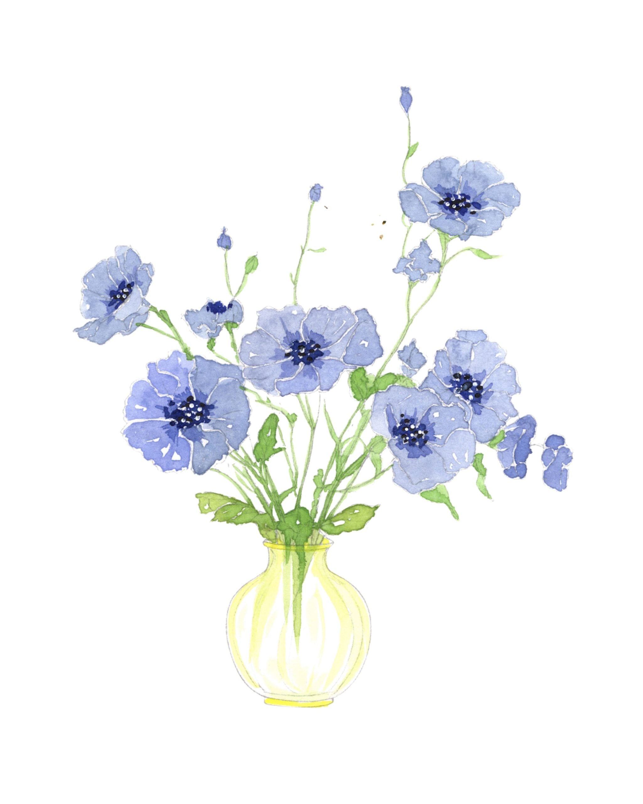 Bold Flowers Watercolor Workbook