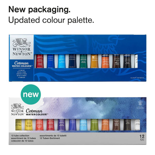 Winsor & Newton Cotman Tube Set: 12 Colours