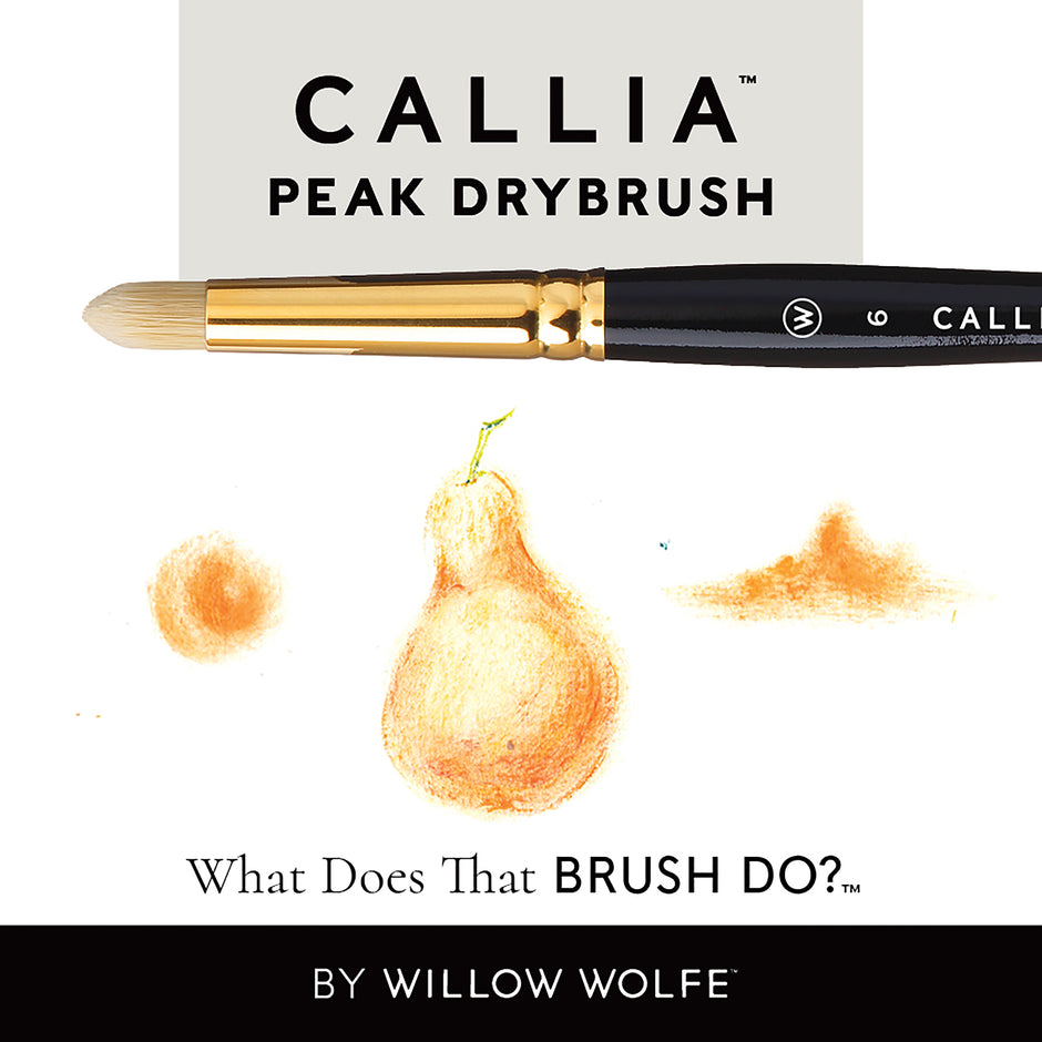 Callia® Peak Drybrush Synthetic Bristle Artist Brush