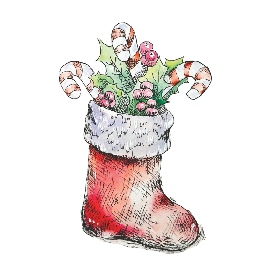 Happy Holidays Watercolor Workbook by Willow Wolfe