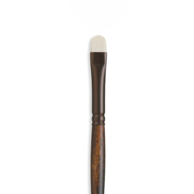 Seneca® Short Filbert Premium Synthetic Bristle Paint Brush by Willow Wolfe