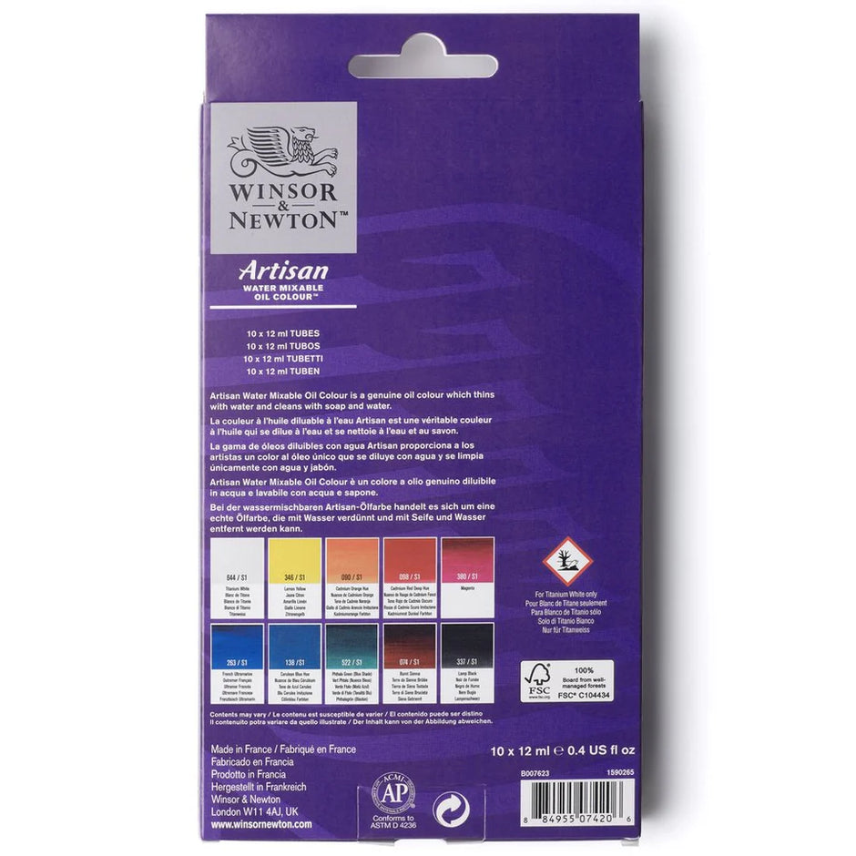 Artisan Water Mixable Oil by Winsor & Newton 10x12ml
