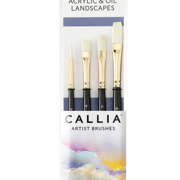 Callia® Acrylic & Oil Landscapes,  Synthetic Bristle: Set 1600