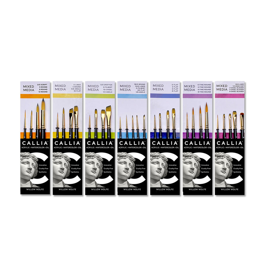 Callia® Detail Brush Set, Synthetic Sable: Set 400