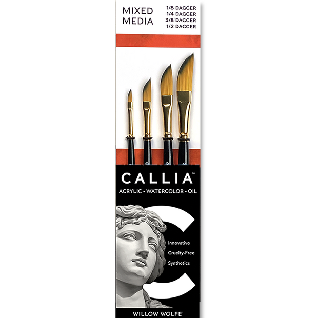 Callia® Dagger Brush Set, Synthetic Sable: Set 800