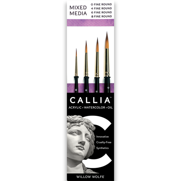 Callia® Super Fine Round Brush Set, Synthetic Sable: Set 300