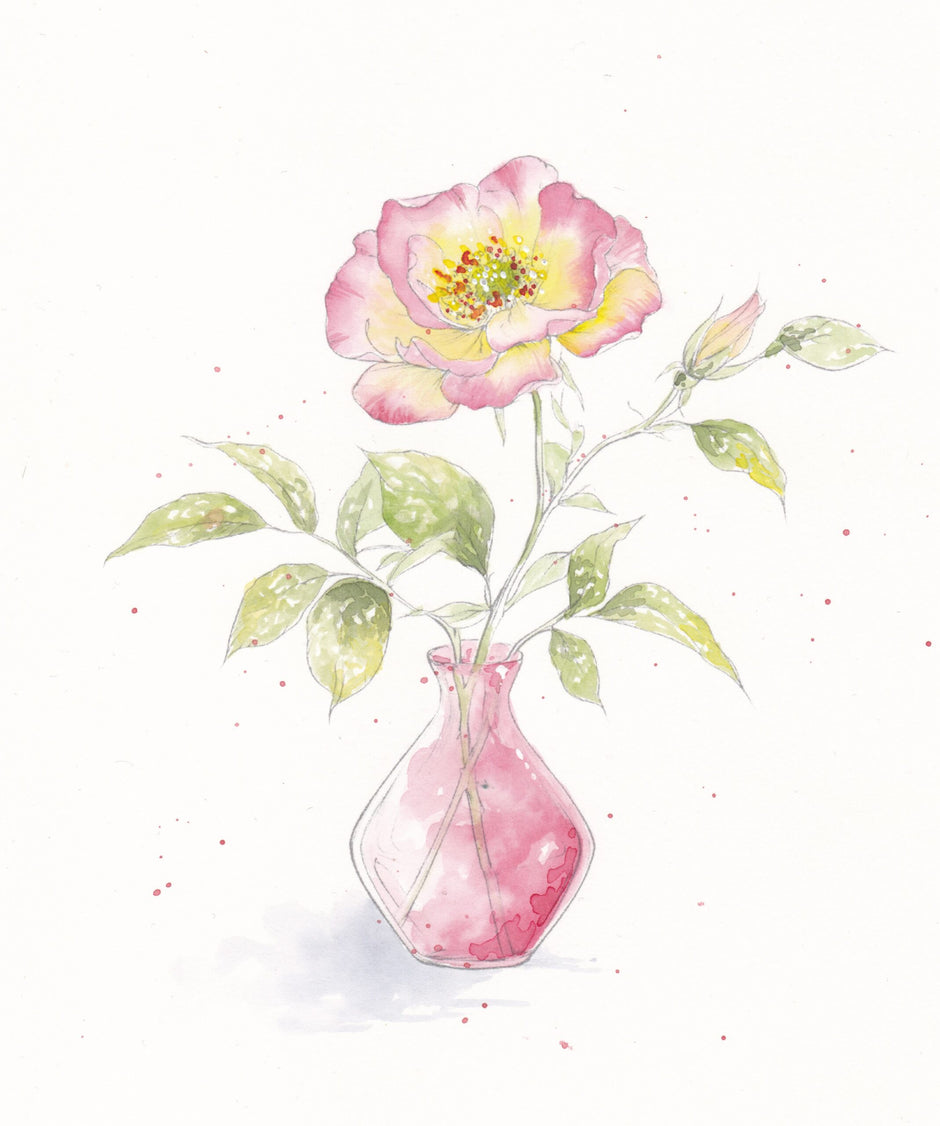 Blooms & Bouquets Watercolor Workbook by Willow Wolfe