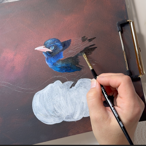 Autumn Pumpkin & Baby Crow