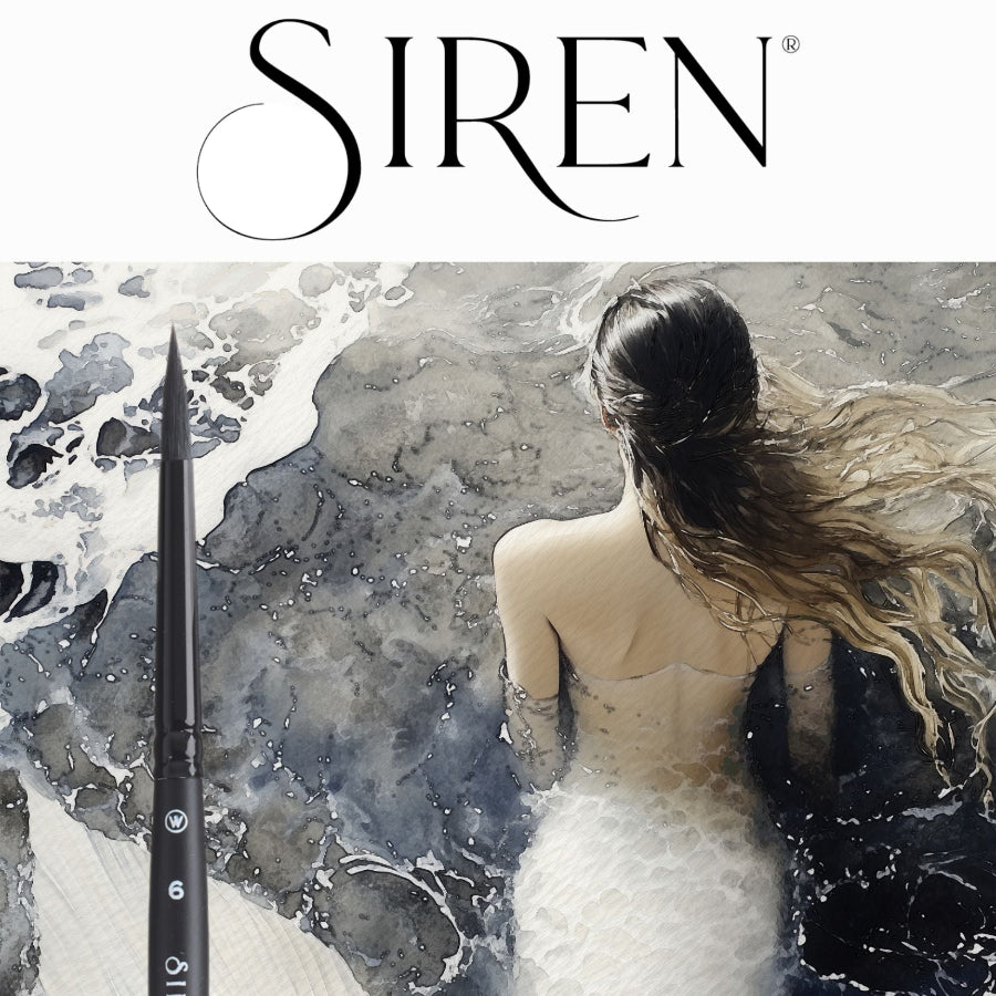 Siren® Synthetic Squirrel Watercolor Brush Set No. 1