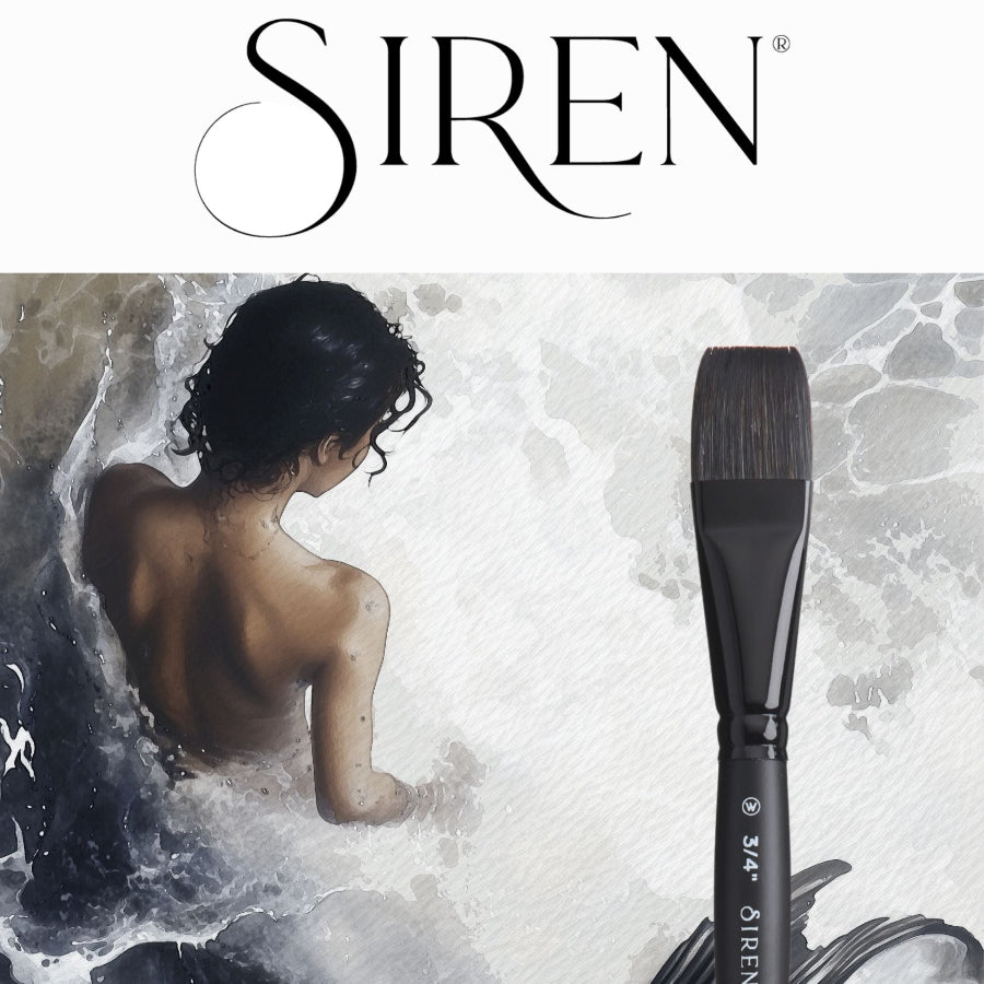 Siren® Synthetic Squirrel Watercolor Brush Set No. 2