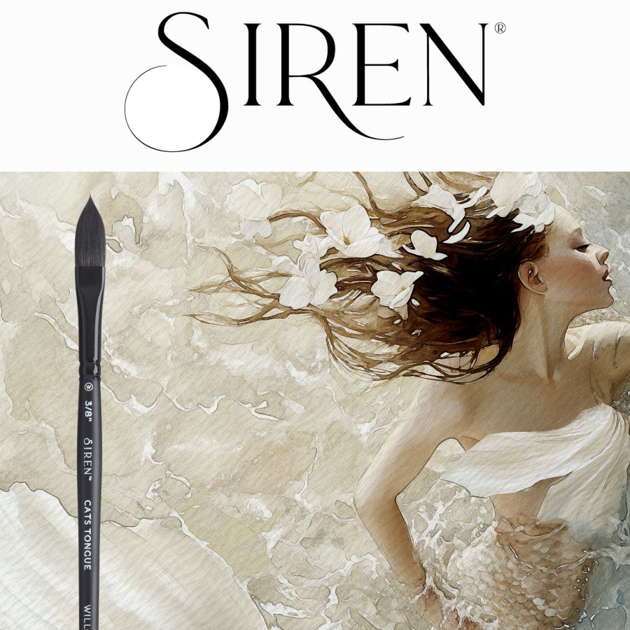 Siren® Synthetic Squirrel Watercolor Brush Set No. 4