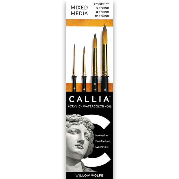 Callia® Round Shapes Brush Set, Synthetic Sable: Set 200