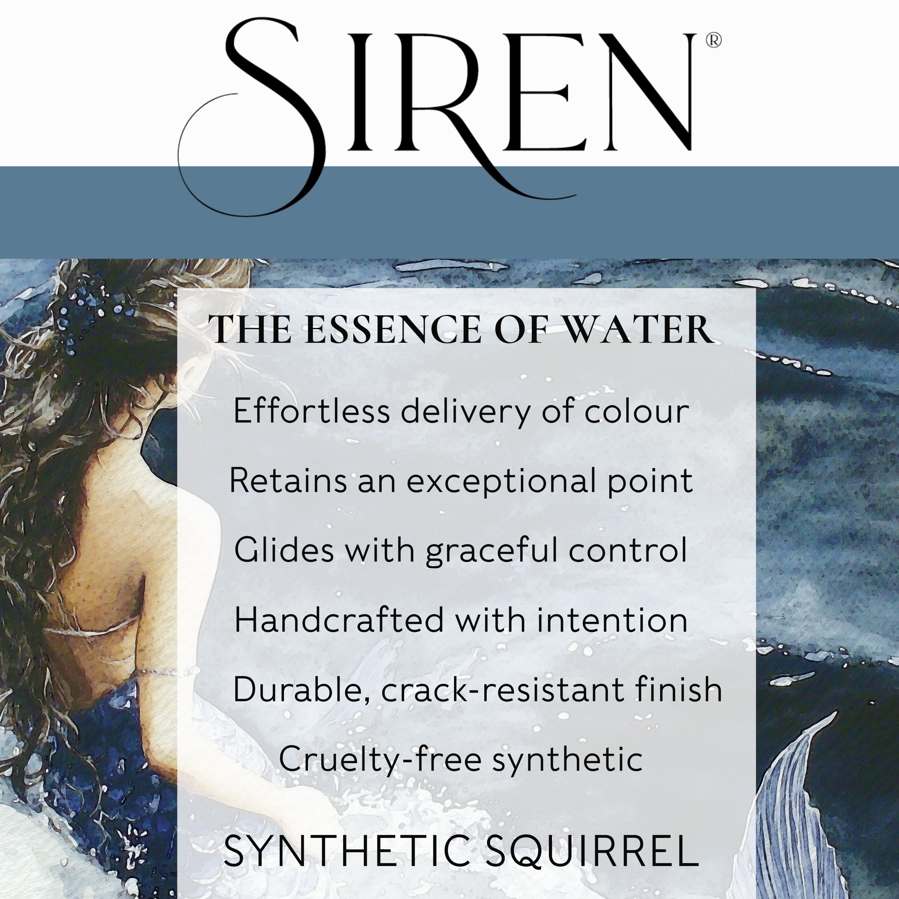Siren® Script Liner Synthetic Squirrel Watercolor Brush