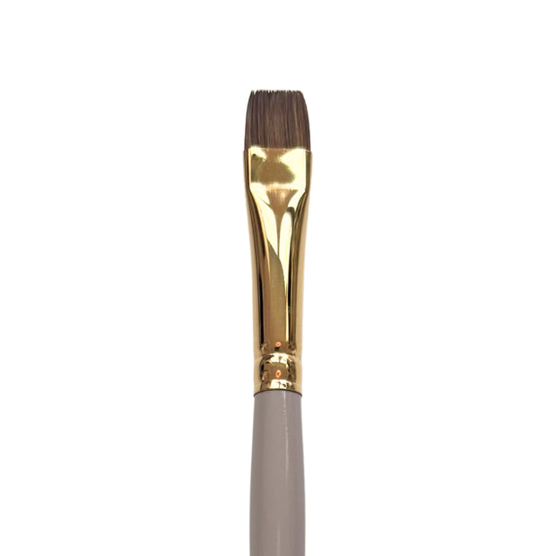 Nyah™ Chisel Blender Synthetic Kolinsky Sable Artist Brushes: Willow Wolfe