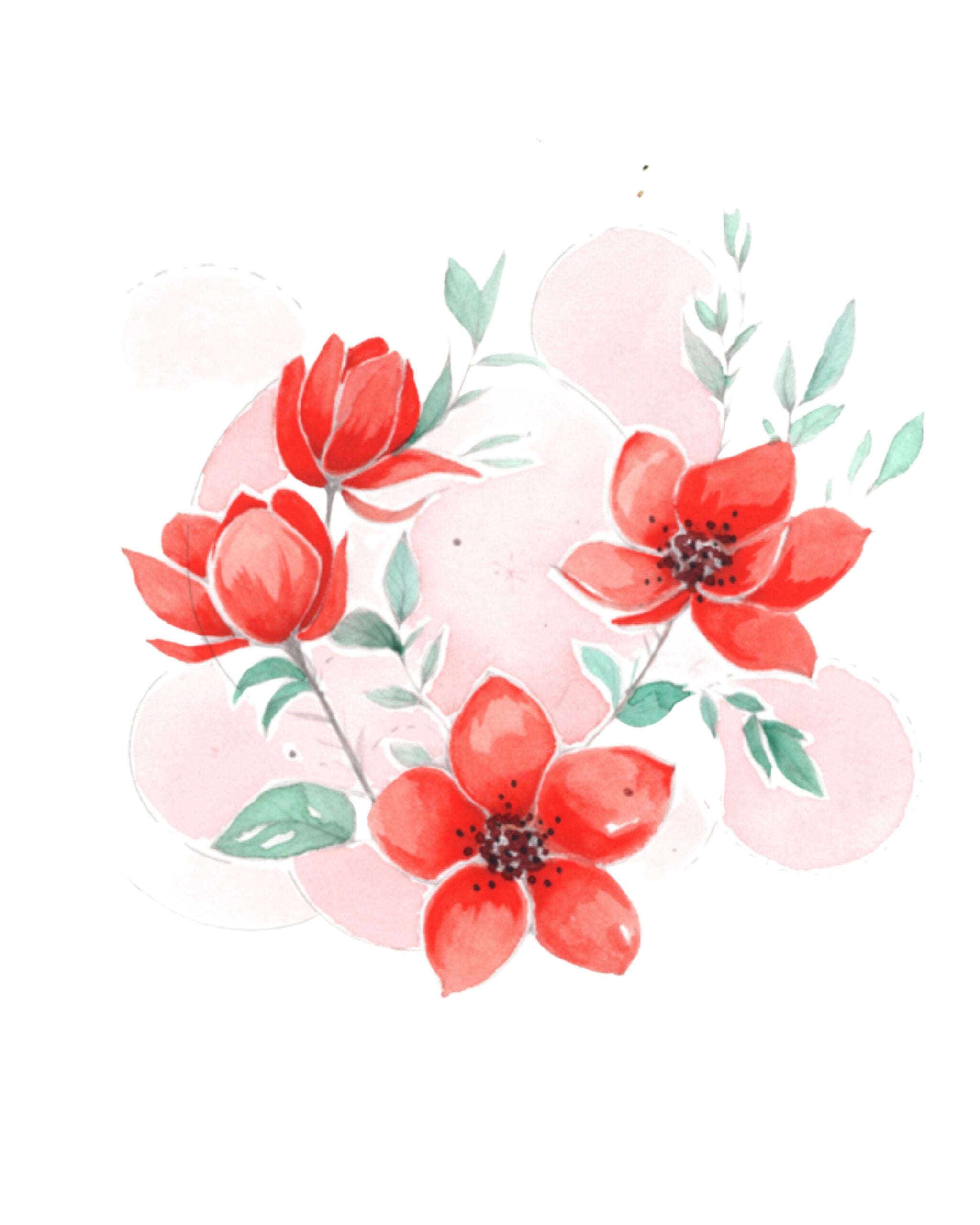 Bold Flowers Watercolor Workbook