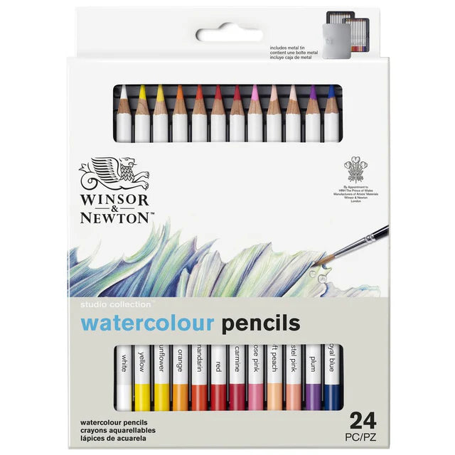 WN Studio Collection Watercolour Pencil Tin - 24pc
