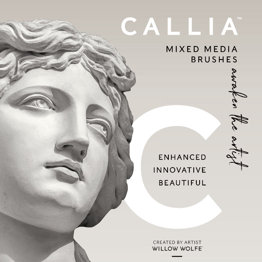 Callia® Dodo®  Drybrush Synthetic Bristle Artist Brush