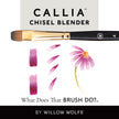 Callia® Chisel Blender, Synthetic Sable Artist Brushes: Willow Wolfe