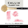 Callia® FIlbert Fan Synthetic Bristle Artist Brush