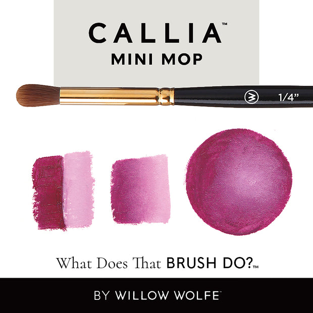 Callia® Mini Mop Synthetic Wave Artist Brush