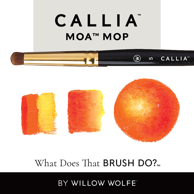 Callia® Moa Mop, Mixed Media Synthetic Wave Artist Brush