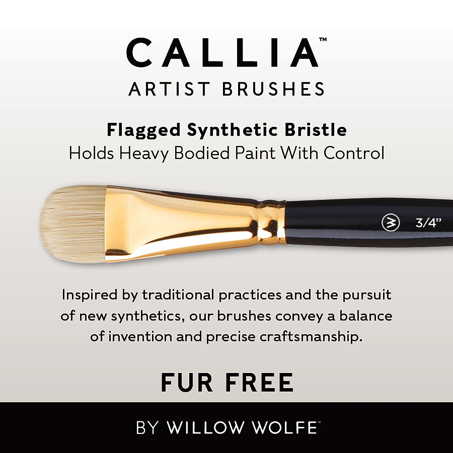 Callia® Dodo®  Drybrush Synthetic Bristle Artist Brush
