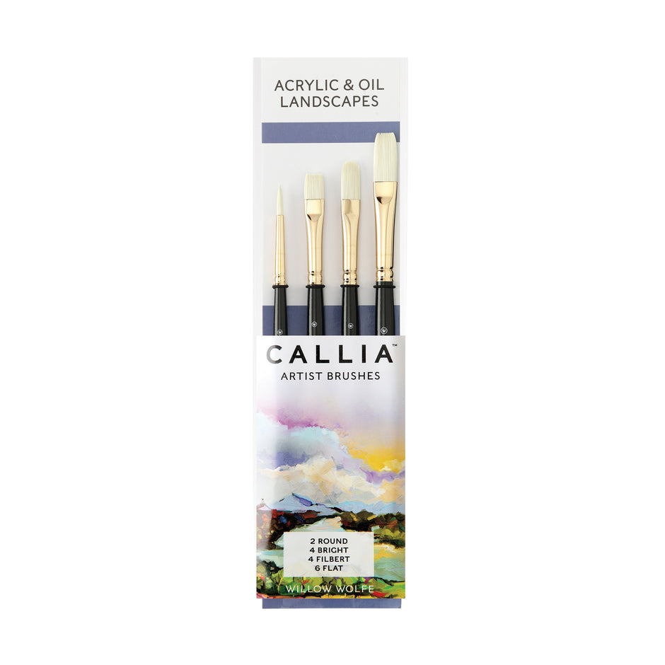 Callia® Acrylic & Oil Landscapes,  Synthetic Bristle: Set 1600