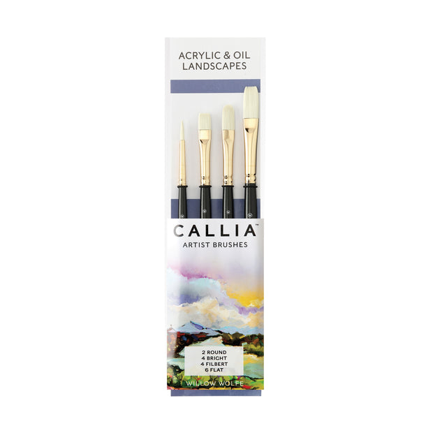 Callia® Acrylic & Oil Landscapes,  Synthetic Bristle: Set 1600