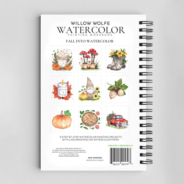 Fall Into Color Watercolor Workbook by Nya Wolfe