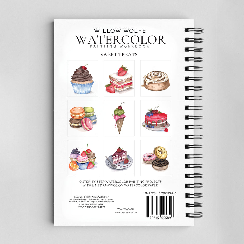 Sweet Treats Watercolor Workbook by Nya Wolfe