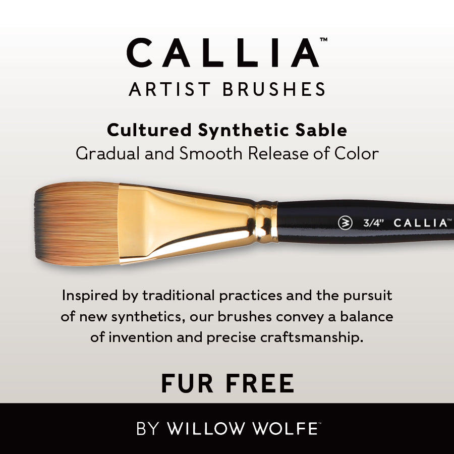 Callia® Flat Shapes Brush Set, Synthetic Sable: Set 700