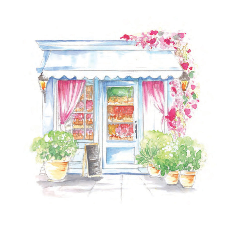 Cozy Cafés Watercolor Workbook by Nya Wolfe