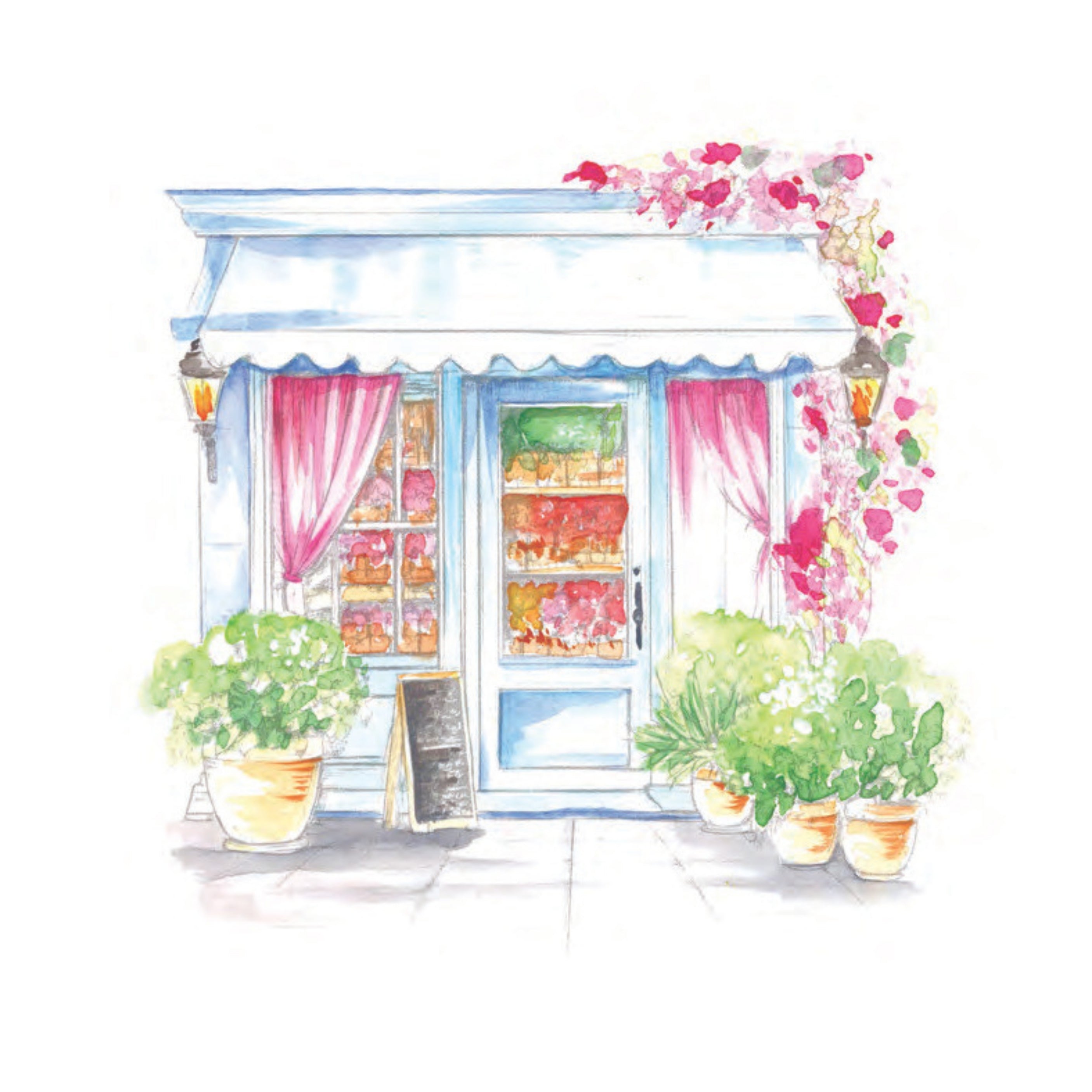 Cozy Cafés Watercolor Workbook by Nya Wolfe
