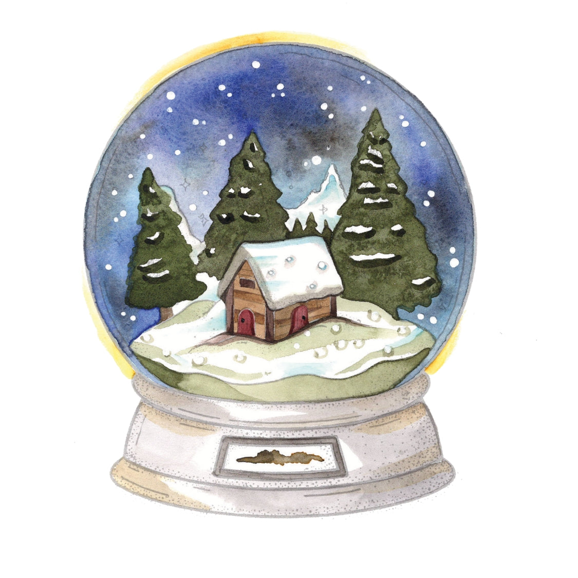 Winter Glow Watercolor Workbook By Nya Wolfe