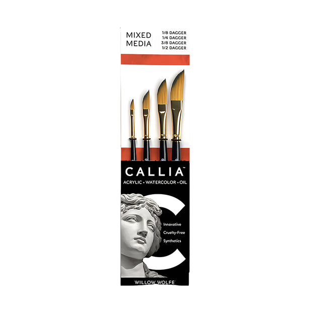 Callia® Dagger Brush Set, Synthetic Sable: Set 800