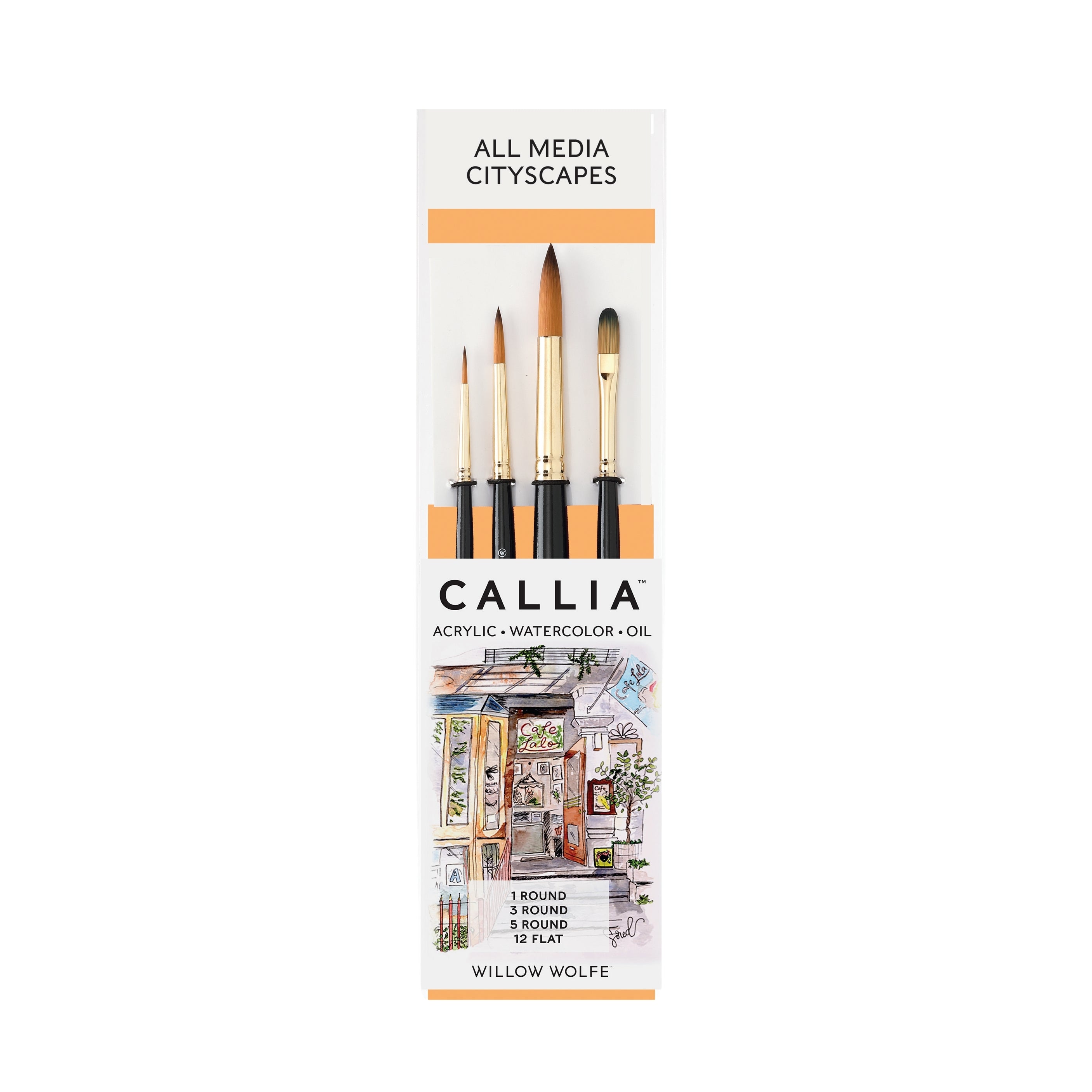 Callia® Cityscapes,  Synthetic Sable: Set 1400
