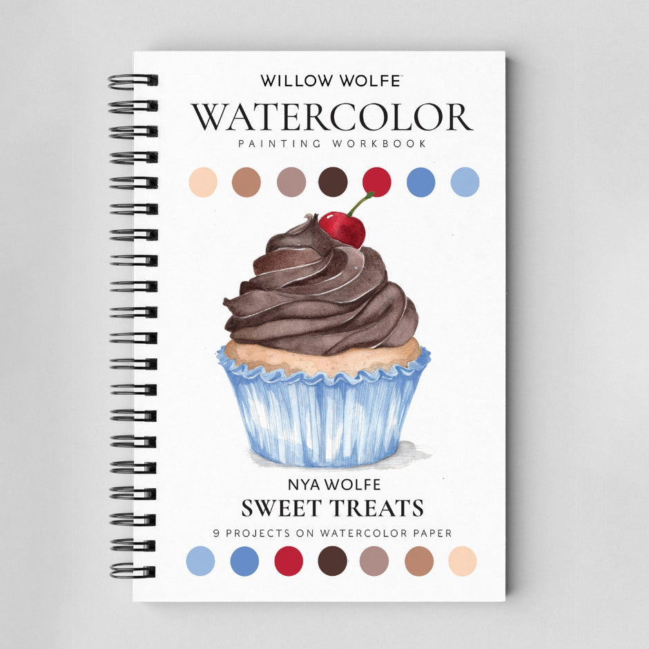 Sweet Treats Watercolor Workbook by Nya Wolfe