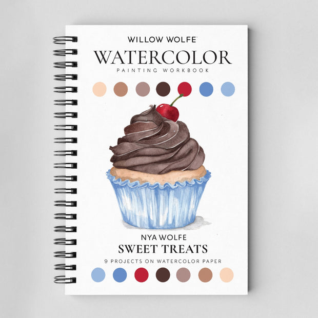 Sweet Treats Watercolor Workbook by Nya Wolfe