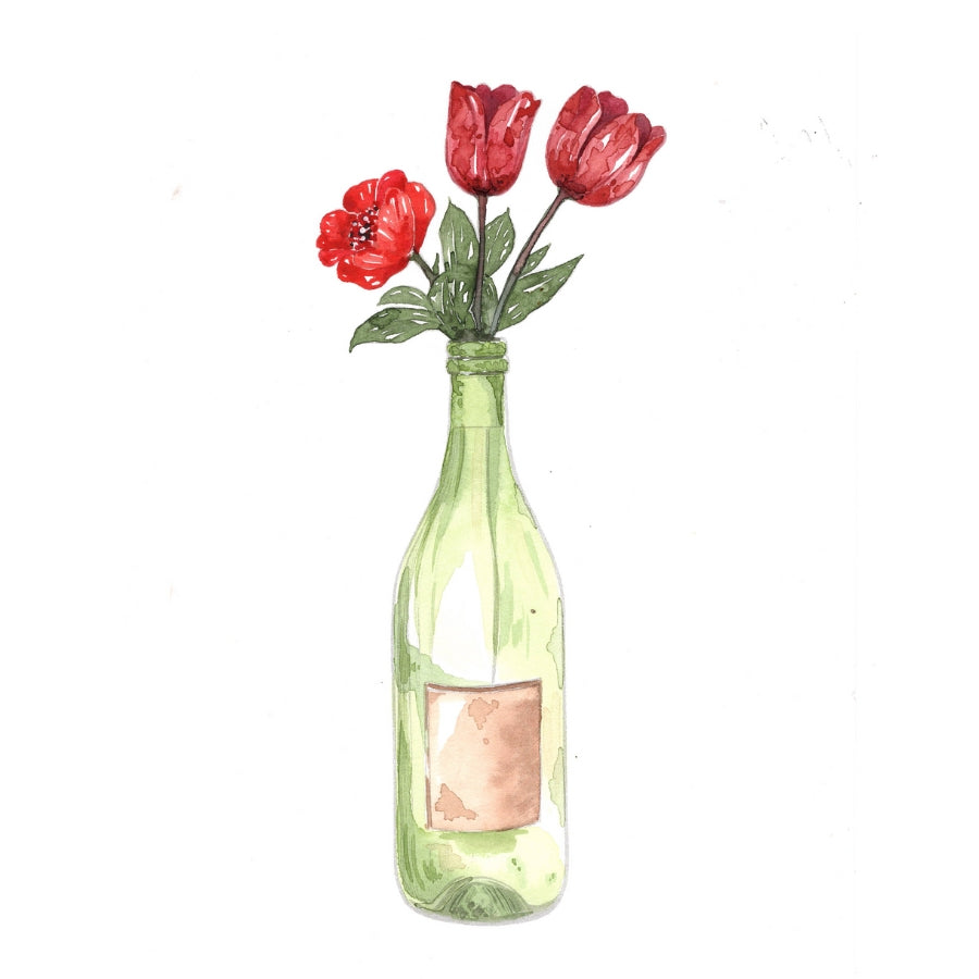 Bottle Bouquet from Pretty Pots Watercolor Workbook