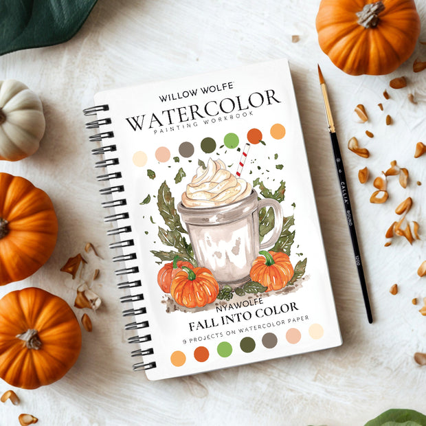 Fall Into Color Watercolor Workbook by Nya Wolfe