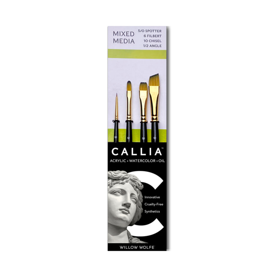 Callia® Mixed Media Try-It Brush Set, Synthetic Sable: Set 600