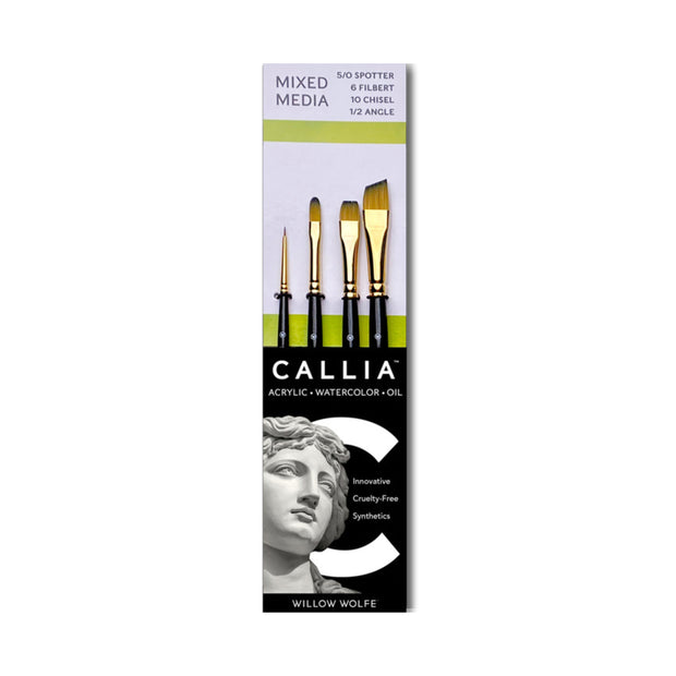 Callia® Mixed Media Try-It Brush Set, Synthetic Sable: Set 600