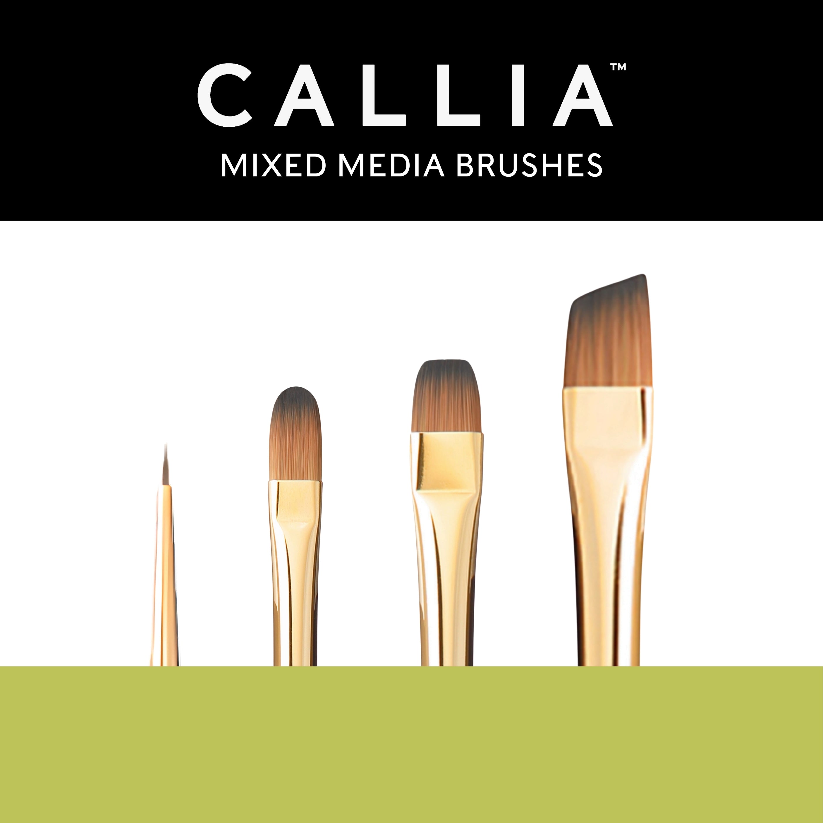 Callia® Mixed Media Try-It Brush Set, Synthetic Sable: Set 600