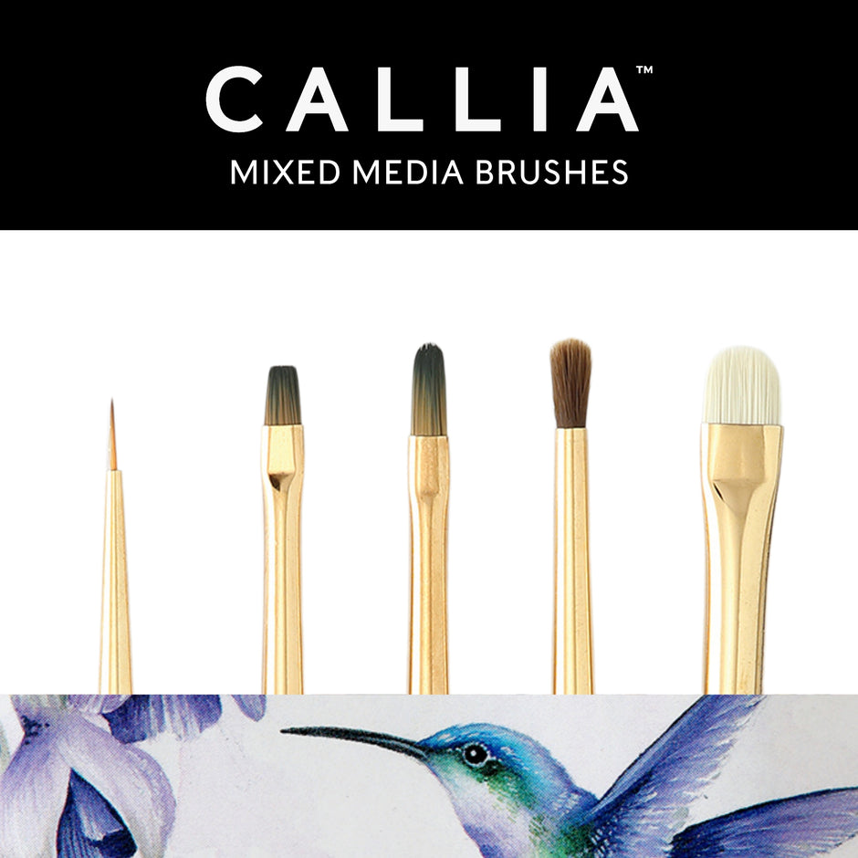 Callia® Watercolor Details Brush Set, Synthetic Sable: Set 1300