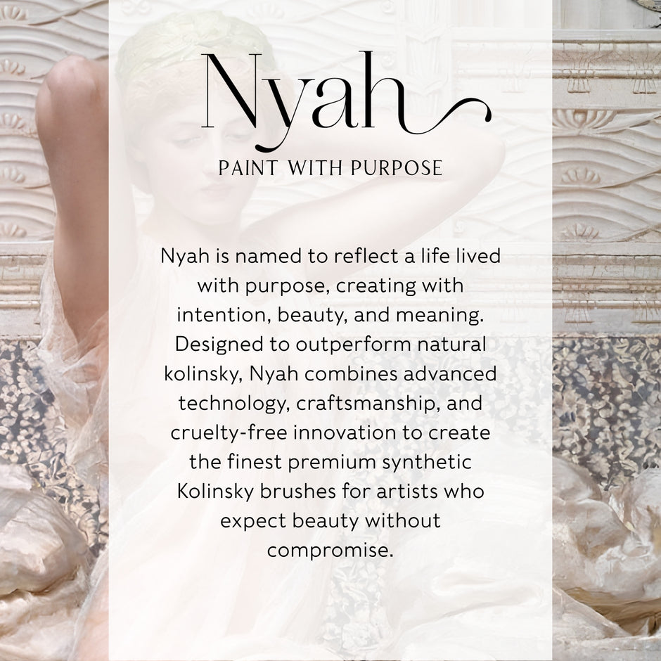 Nyah™ Dagger Synthetic Kolinsky Sable Artist Brushes: Willow Wolfe