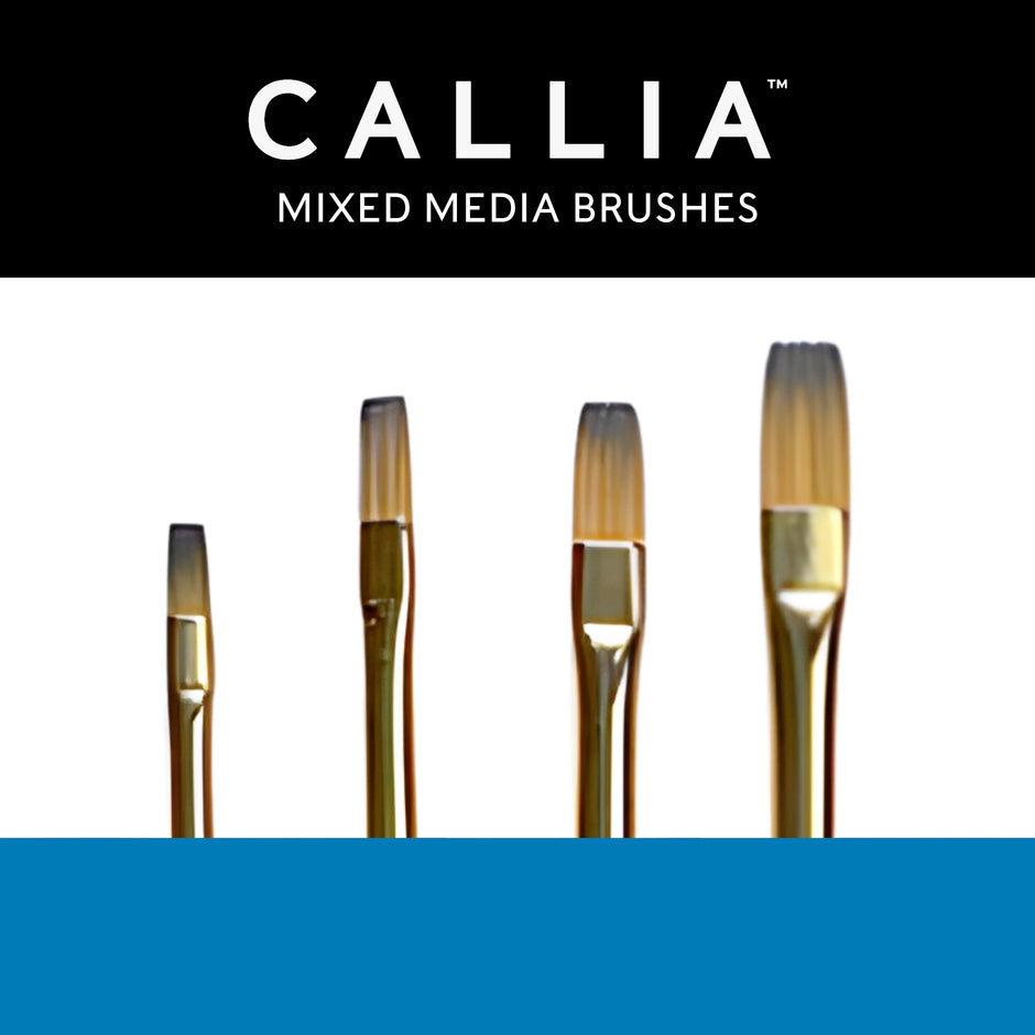 Callia® Flat Shapes Brush Set, Synthetic Sable: Set 700