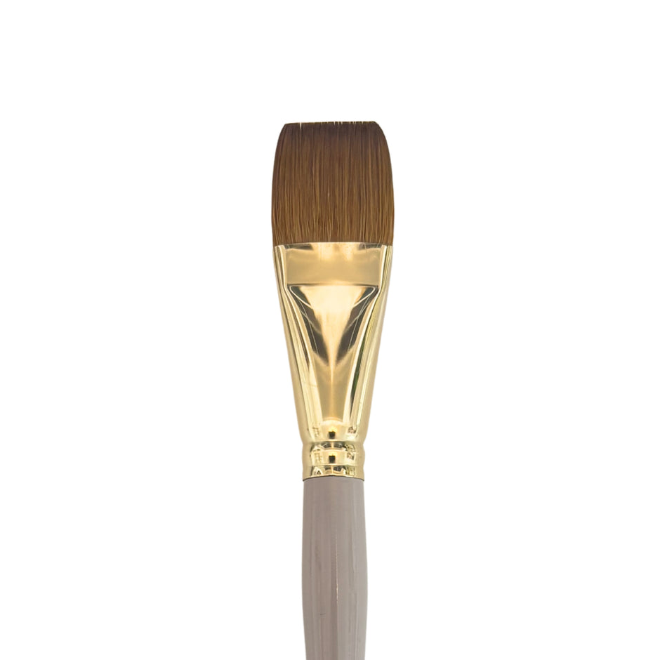 Nyah™ Flat Wash Synthetic Kolinsky Sable Artist Brushes: Willow Wolfe