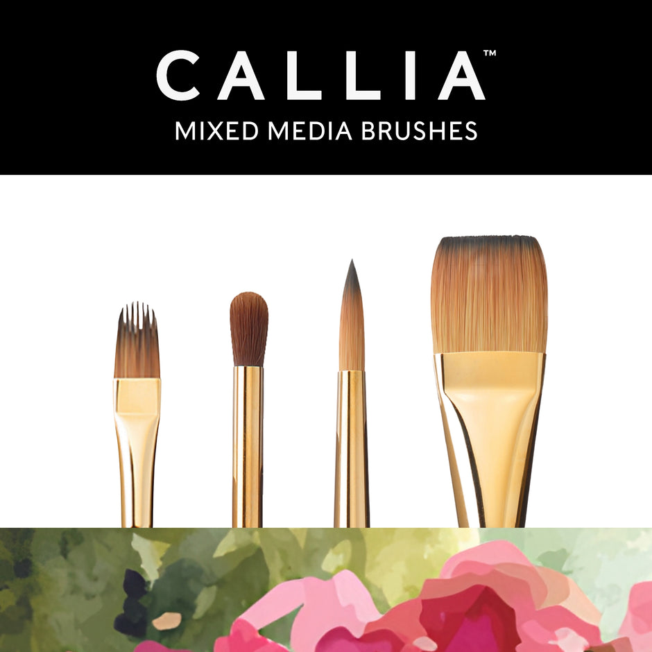 Callia® Watercolor Landscapes Brush Set, Synthetic Sable: Set 1100