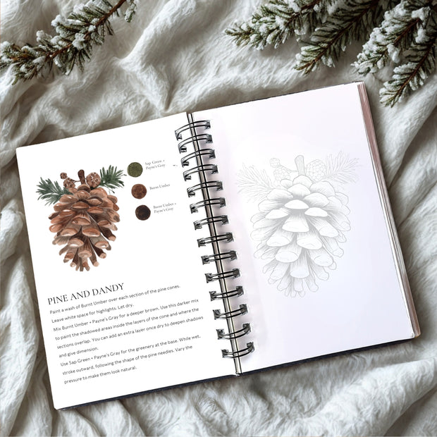 Winter Glow Watercolor Workbook By Nya Wolfe