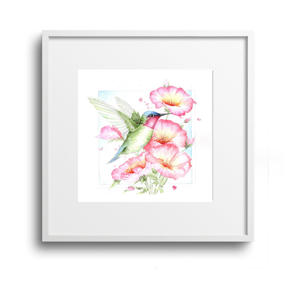 Painting Beautiful Hummingbirds with Watercolor - TWS6